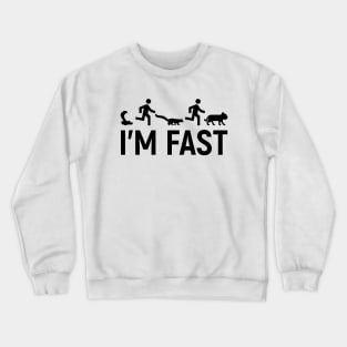 The Office Dwight Schrute I’m Fast Black Crewneck Sweatshirt